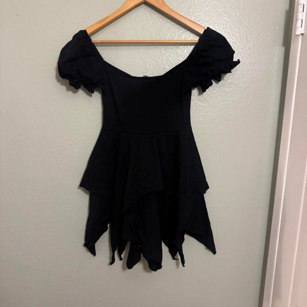 Black off-shoulder mini dress from Dolls Kill’s Current Mood - Picture 3 of 6